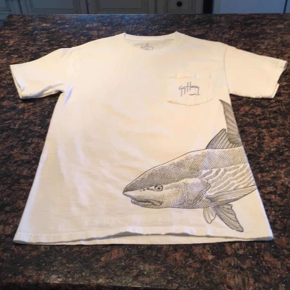 Guy Harvey red fish shirt size small